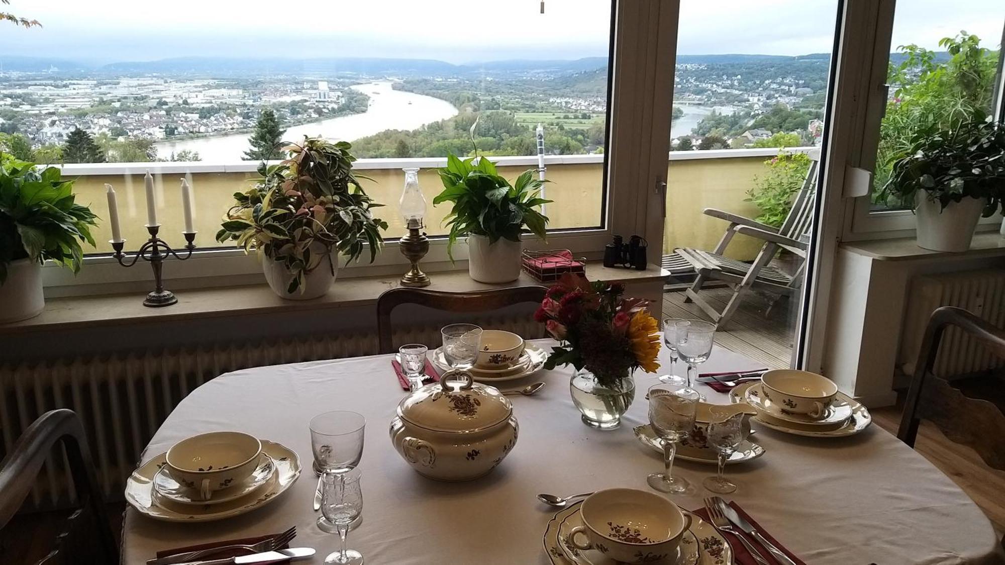 Rheinblick Am Rheinsteig Zur Festung Ehrenbreitstein Mit Balkon Und Sauna Urbar  ภายนอก รูปภาพ